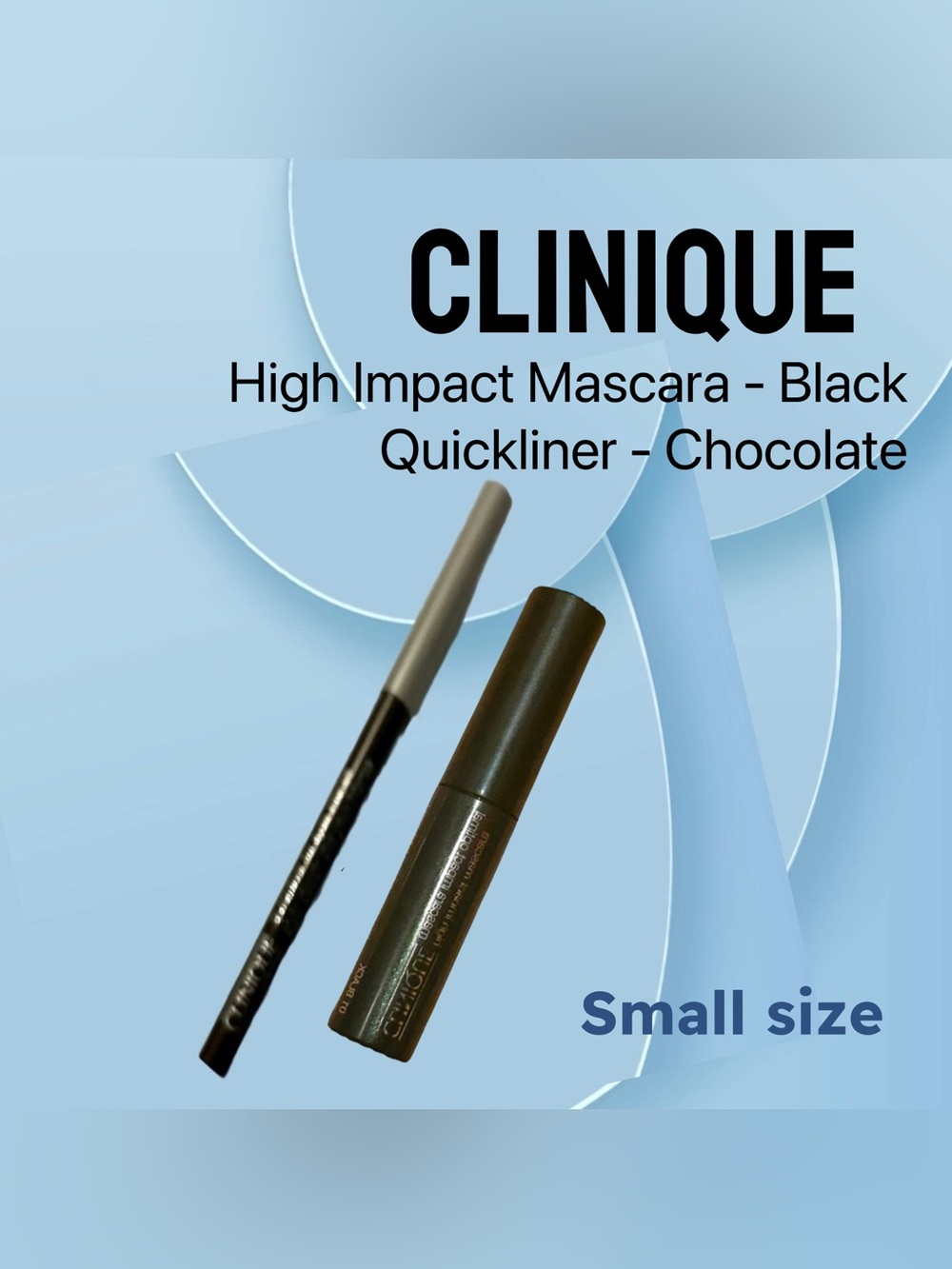 🇺🇸🆕NWOB CLINIQUE |SMALL| Must Quickliner Chocolate + Black High impact mascara